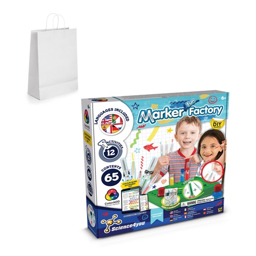 DIY Pen Factory Kit III. Edukativna igra isporučuje se s poklon vrećicom od kraft papira (100 g/m²)