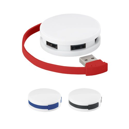 GARDNER. HUB s kabelom i 4 USB-A priključka od ABS-a