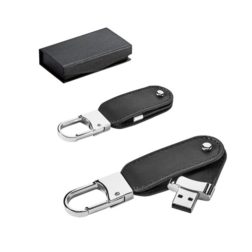 BRAGG 8GB. USB memorija s 8 GB u PU i s karabinerom